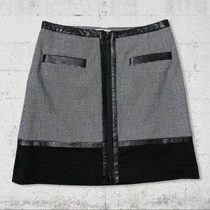Halogen Houndstooth Mini Skirt SZ 6